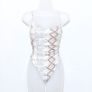 New | Derek Heart | Snake Print | Body Suit | Reptile | Stretchy | Soft | Trendy